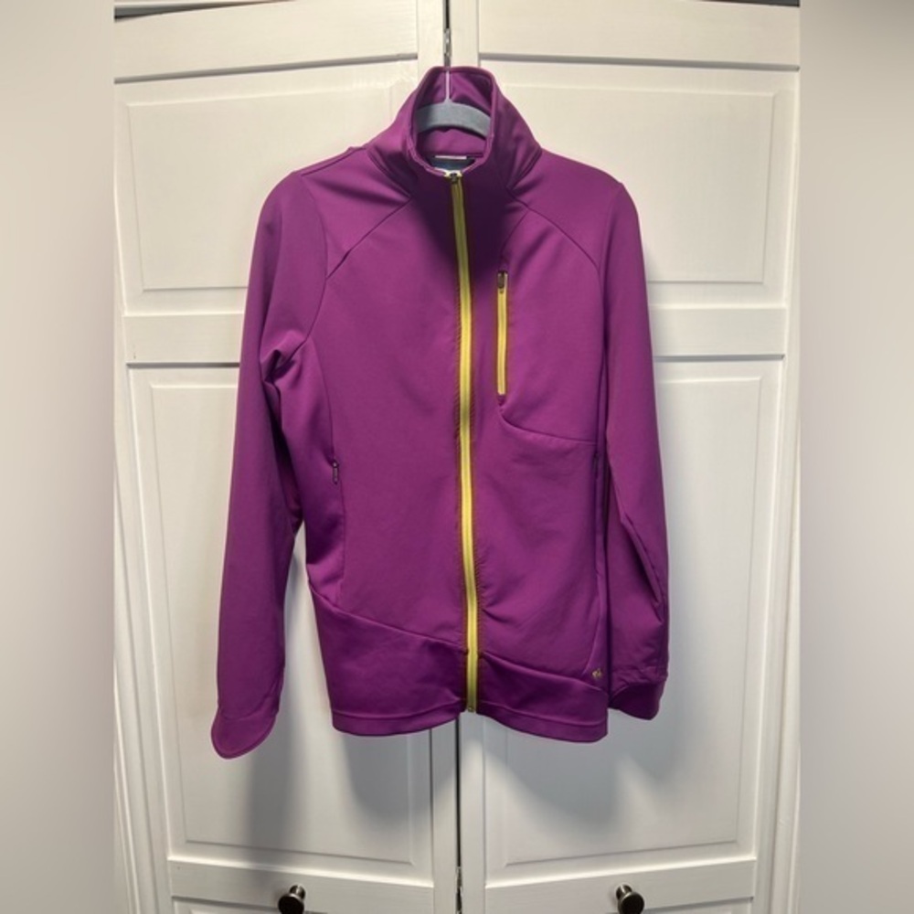 Columbia Jacket Omni-Shield Size Women’s Large Color Purple And Green
